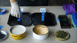同一時(shí)間使用蜜蠟250的模具在差不多2秒后就掉落在桌面上，但使用常規(guī)蠟的模具還是牢牢地穩(wěn)固貼在模具上，附著力十分強(qiáng)，由此可見使用蜜蠟250的脫膜效果更勝一籌。